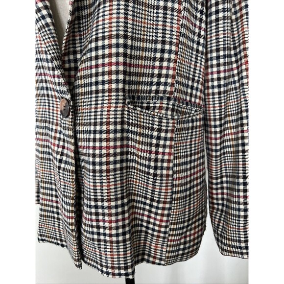 Be Cool Los Angeles Plaid Blazer Large - Picture 4 of 11